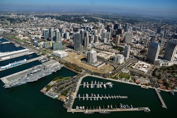 Downtown San Diego Drone Video Clips